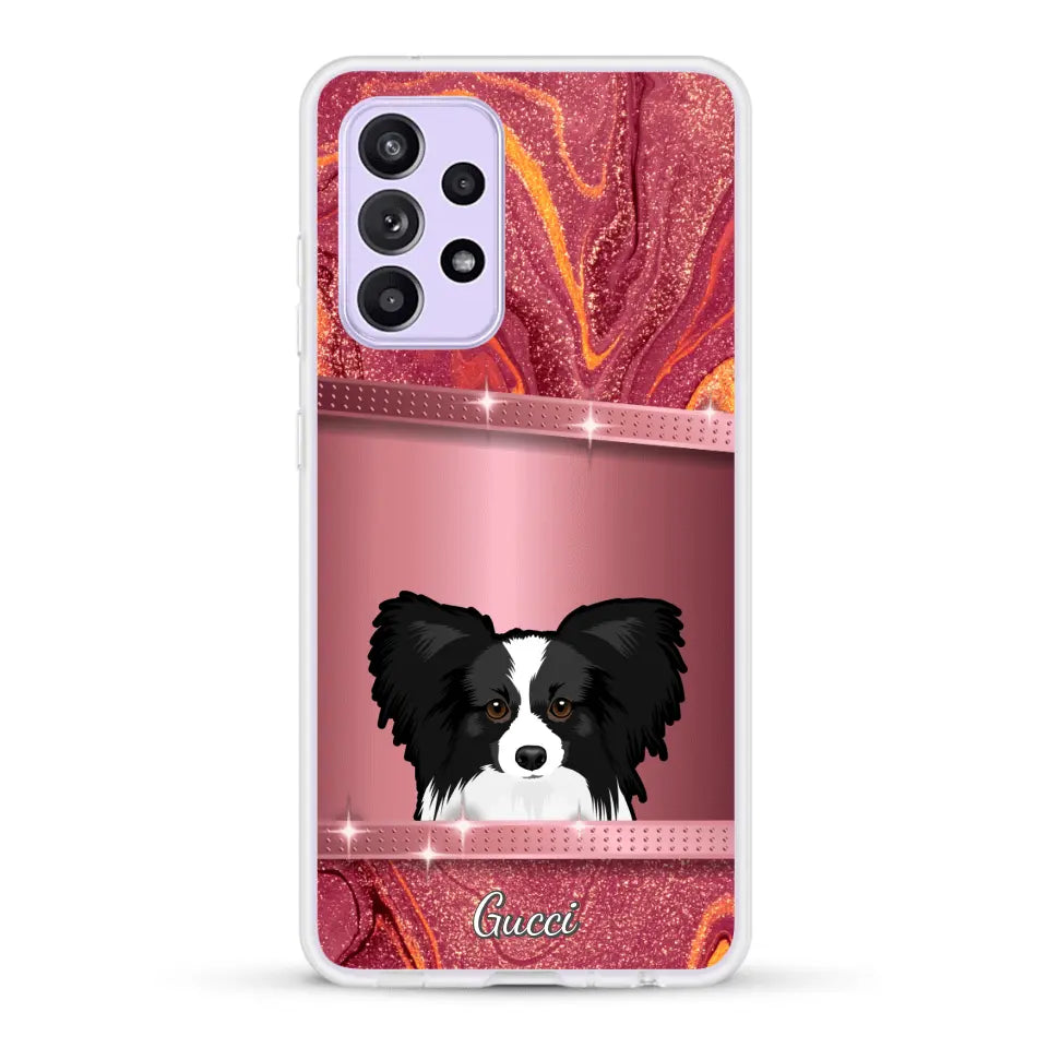 Peeking Pets Glitter Look - Personalised Phone Case