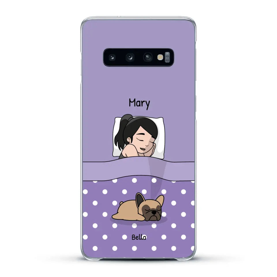 Cuddle time with pets Single - Personalised Phone Case