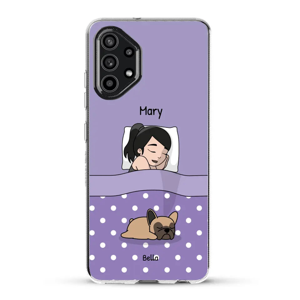 Cuddle time with pets Single - Personalised Phone Case