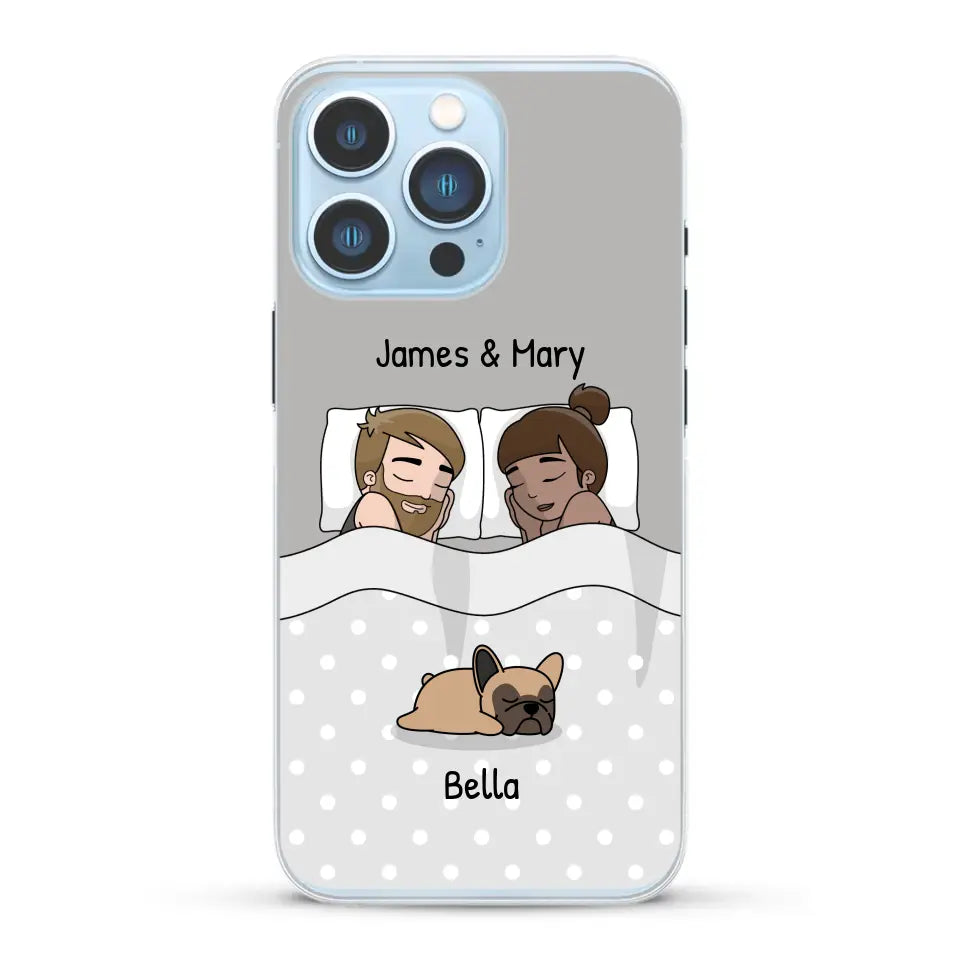 Cuddles with pets - Personalised phone case