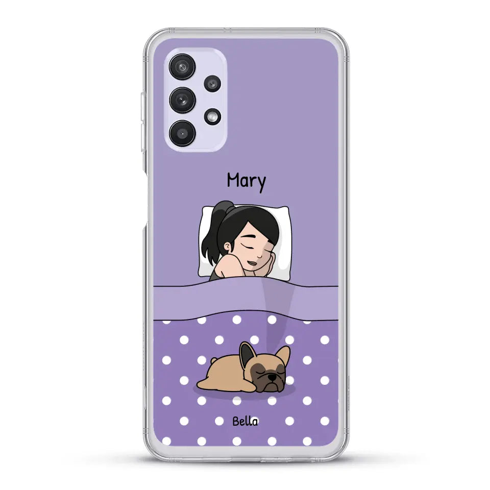 Cuddle time with pets Single - Personalised Phone Case