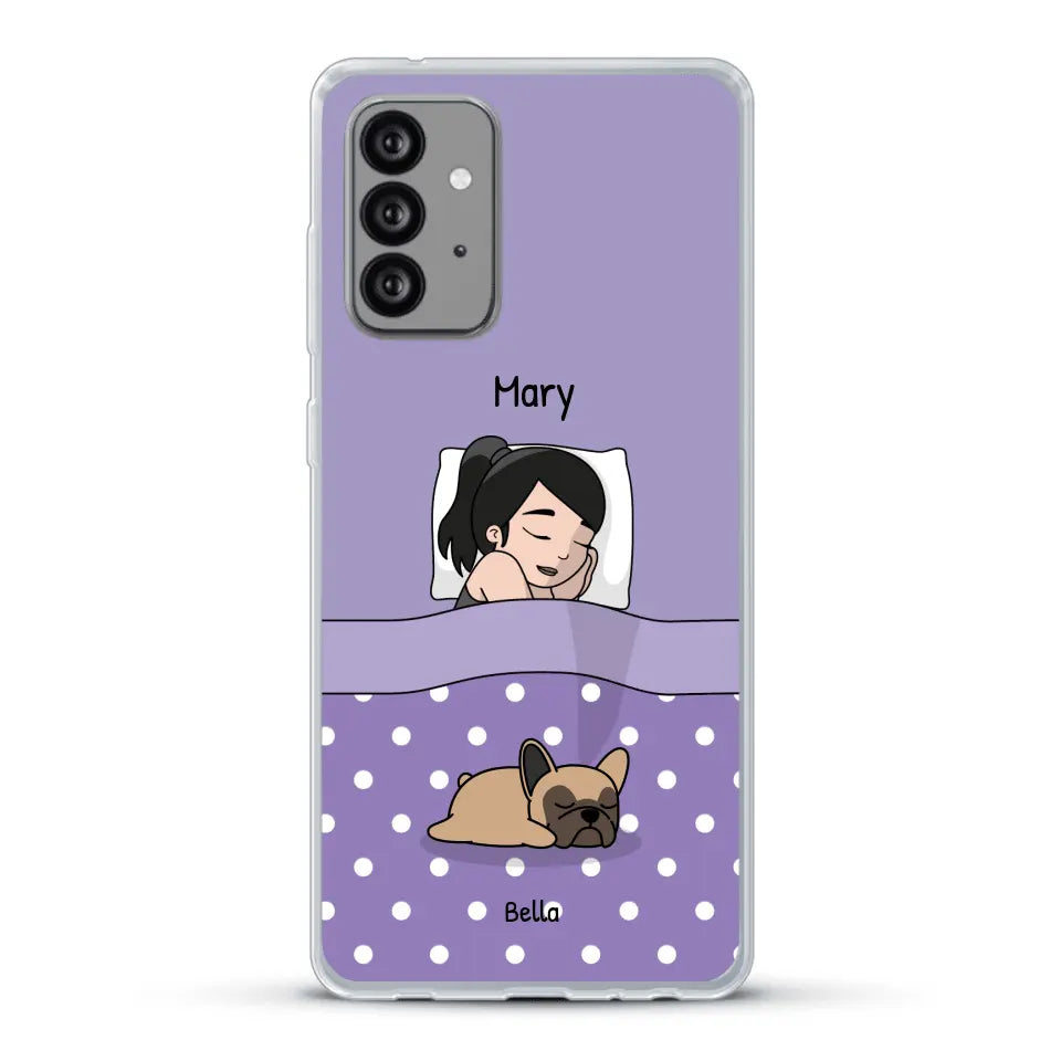 Cuddle time with pets Single - Personalised Phone Case