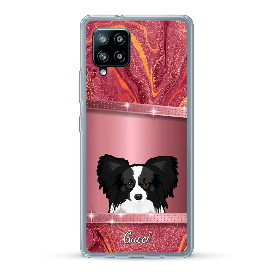 Peeking Pets Glitter Look - Personalised Phone Case