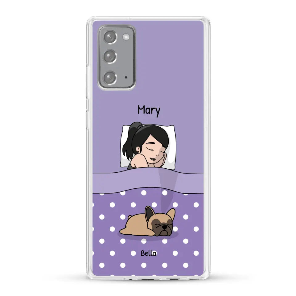 Cuddle time with pets Single - Personalised Phone Case