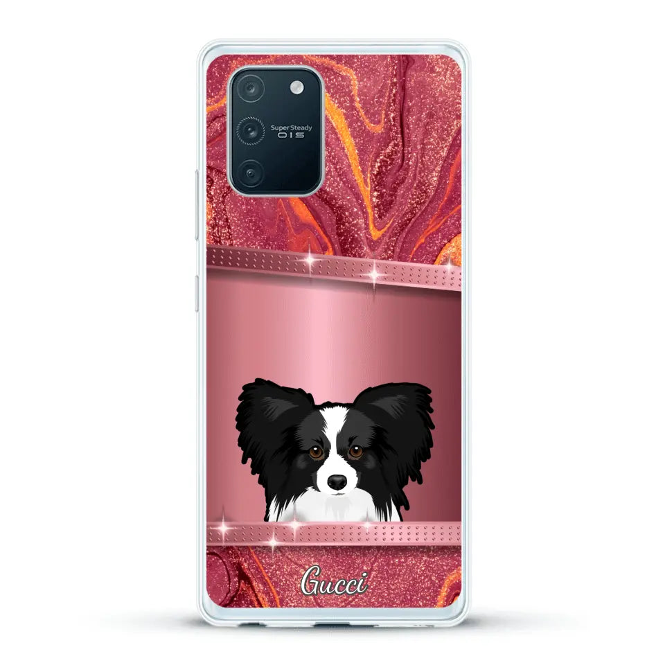 Peeking Pets Glitter Look - Personalised Phone Case