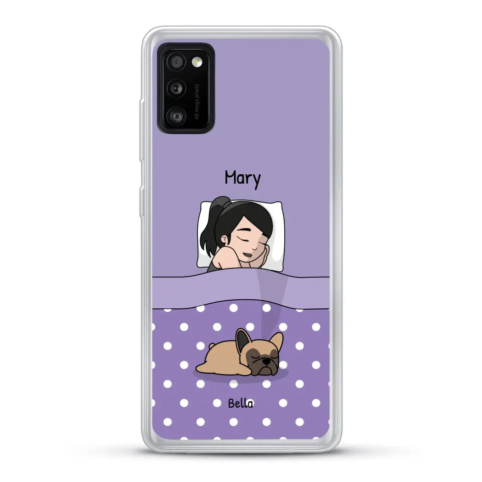 Cuddle time with pets Single - Personalised Phone Case