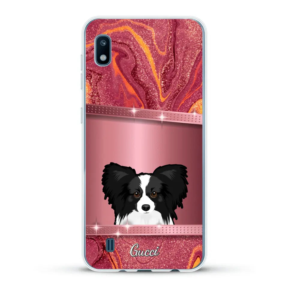 Peeking Pets Glitter Look - Personalised Phone Case