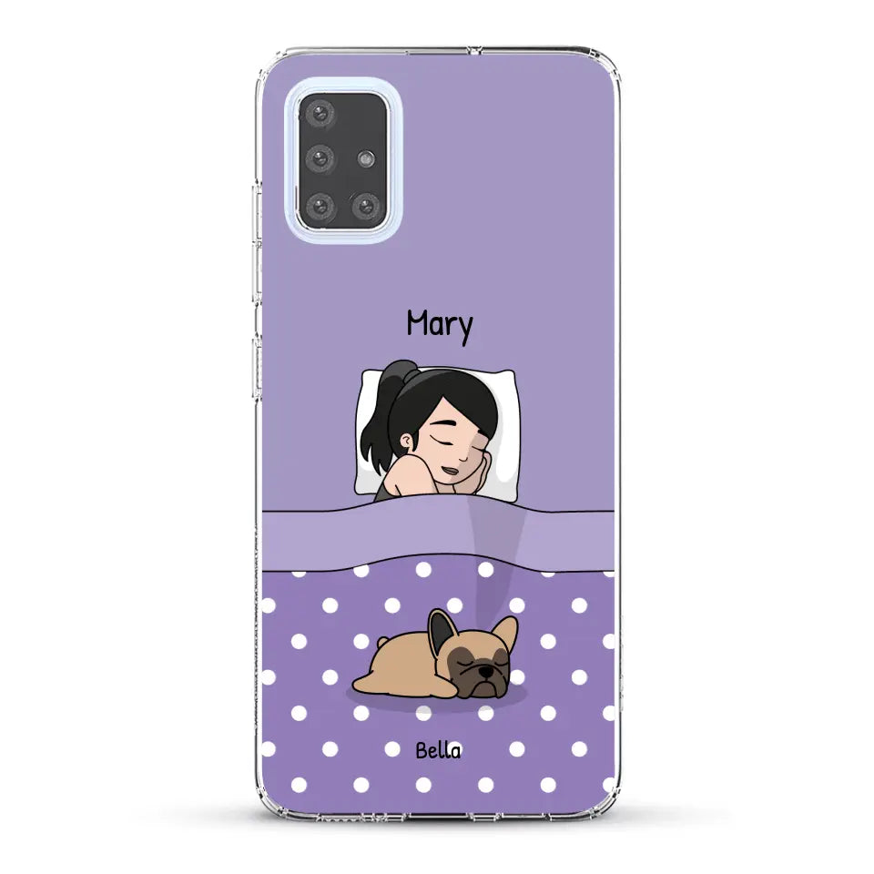 Cuddle time with pets Single - Personalised Phone Case