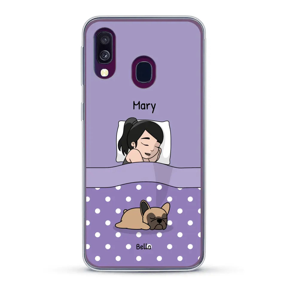 Cuddle time with pets Single - Personalised Phone Case