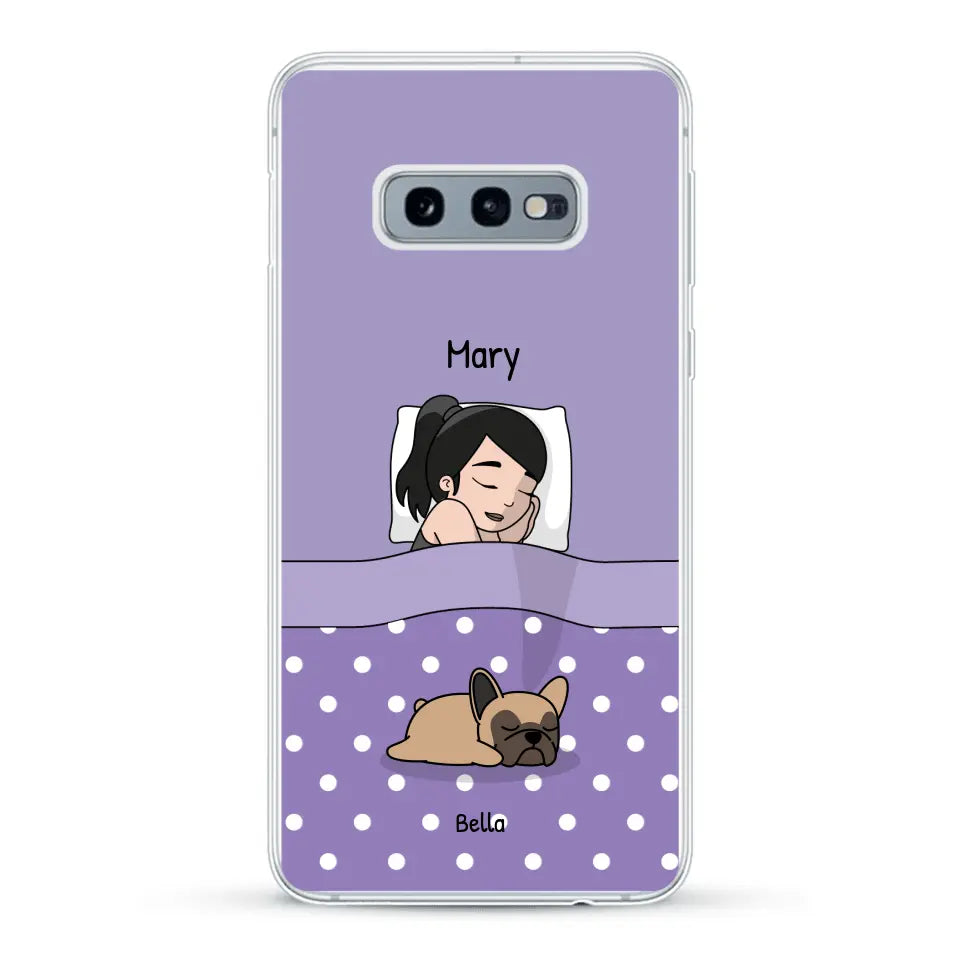 Cuddle time with pets Single - Personalised Phone Case