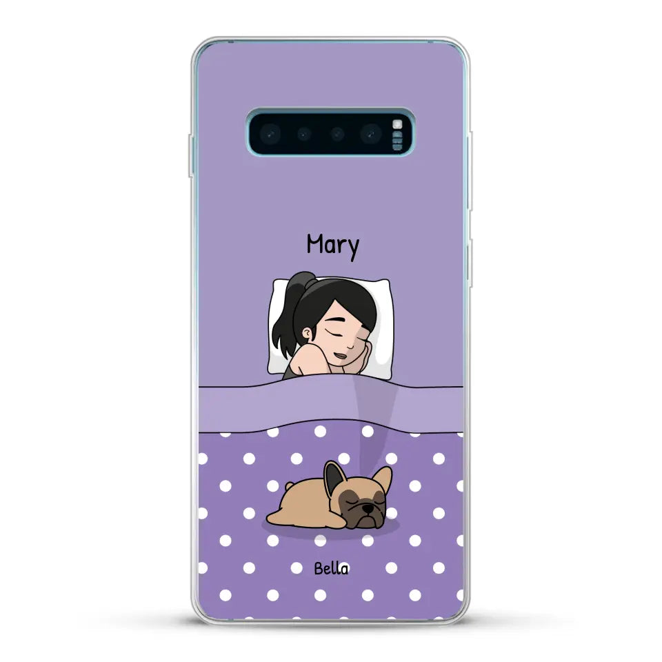 Cuddle time with pets Single - Personalised Phone Case