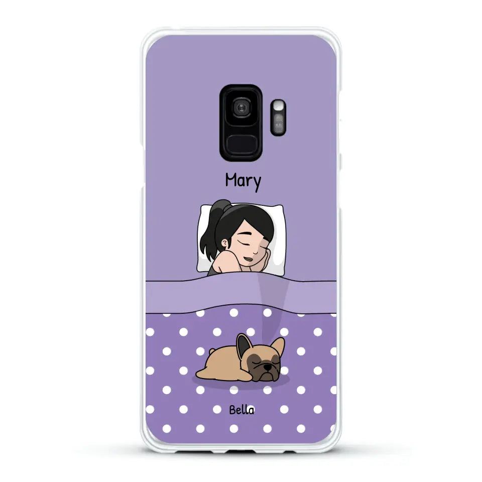 Cuddle time with pets Single - Personalised Phone Case