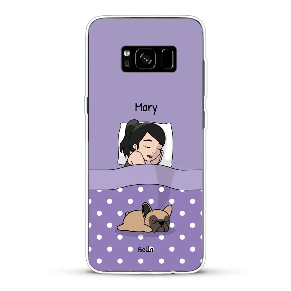 Cuddle time with pets Single - Personalised Phone Case