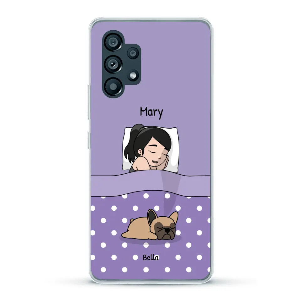 Cuddle time with pets Single - Personalised Phone Case