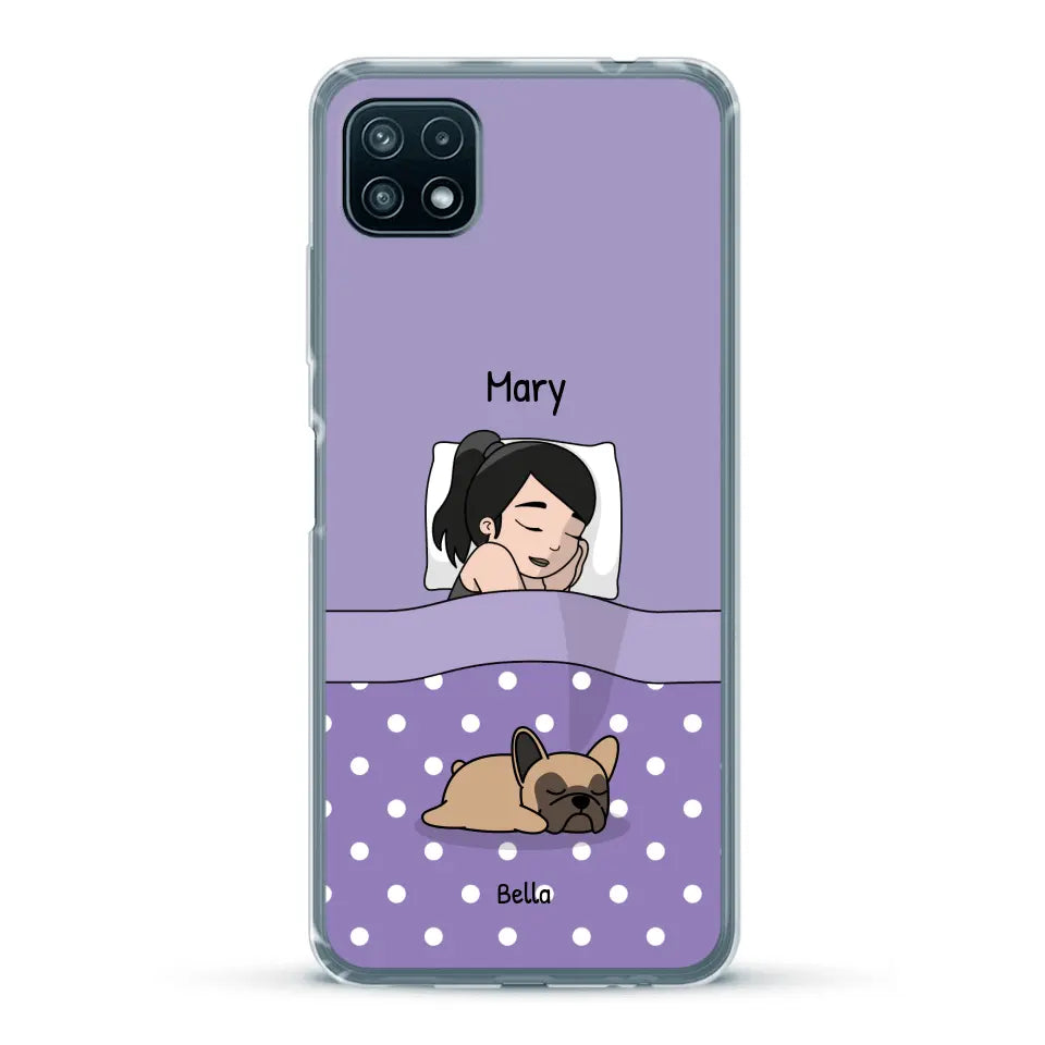 Cuddle time with pets Single - Personalised Phone Case