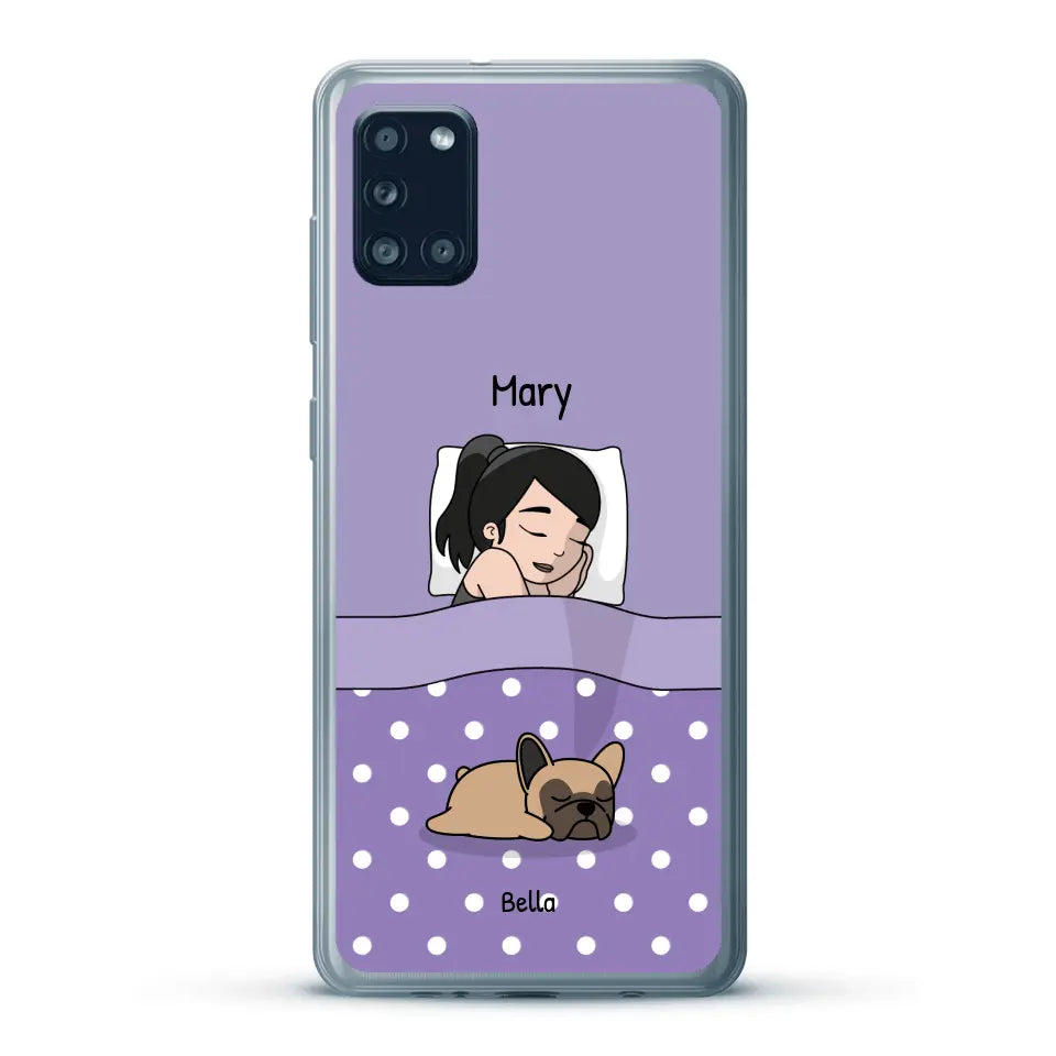 Cuddle time with pets Single - Personalised Phone Case