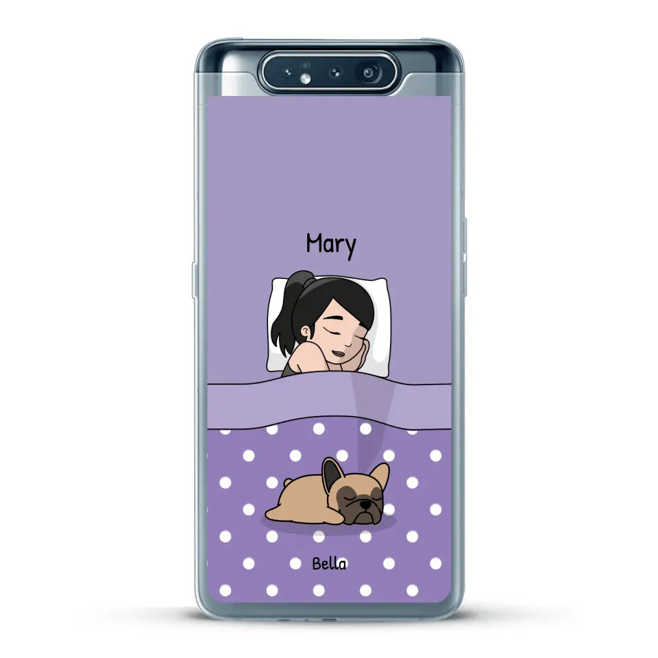 Cuddle time with pets Single - Personalised Phone Case