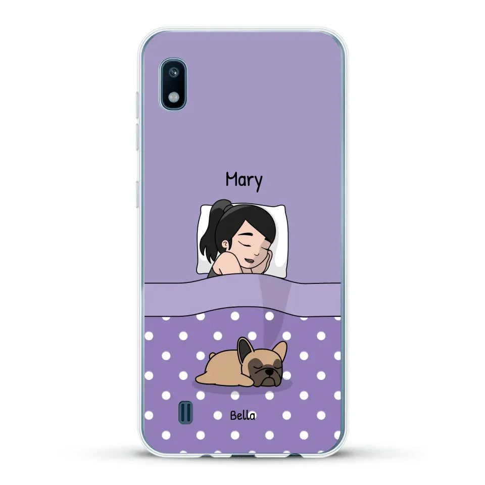 Cuddle time with pets Single - Personalised Phone Case