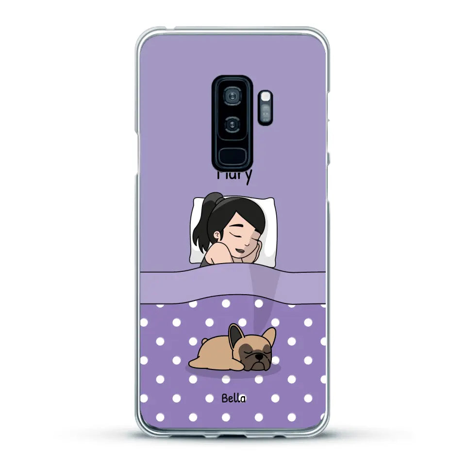 Cuddle time with pets Single - Personalised Phone Case