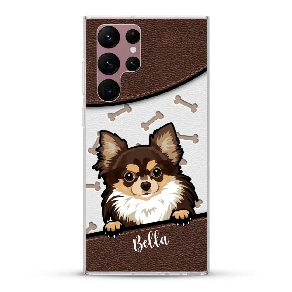 Pet leather look - Personalised Phone Case