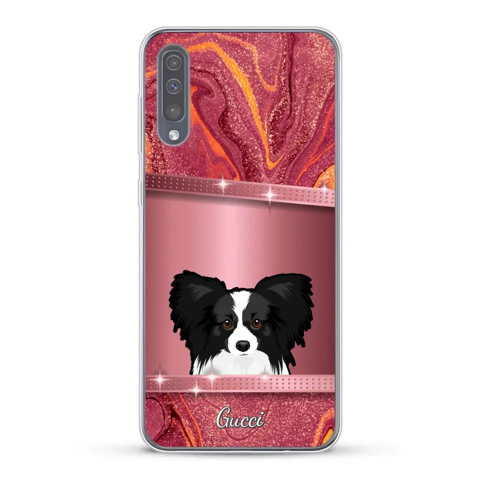 Peeking Pets Glitter Look - Personalised Phone Case