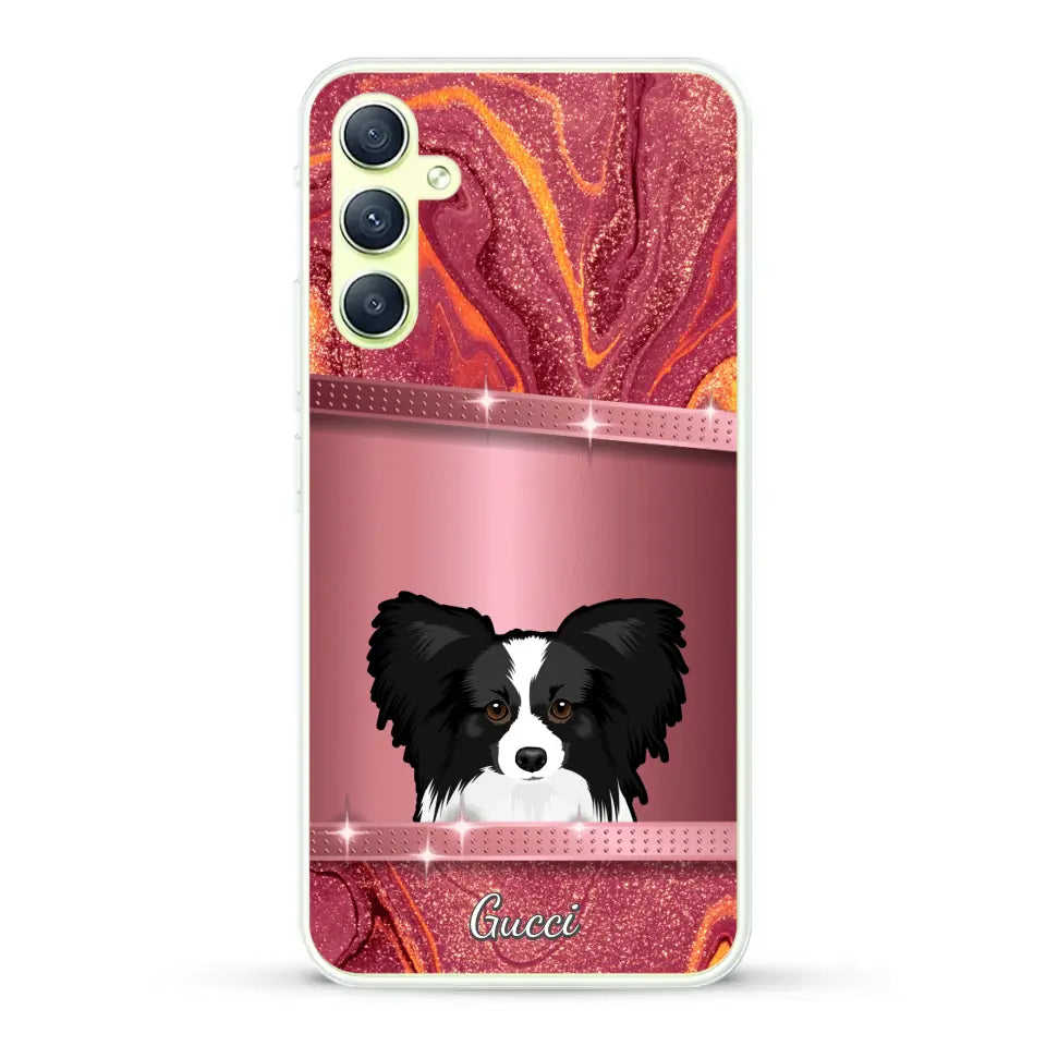 Peeking Pets Glitter Look - Personalised Phone Case