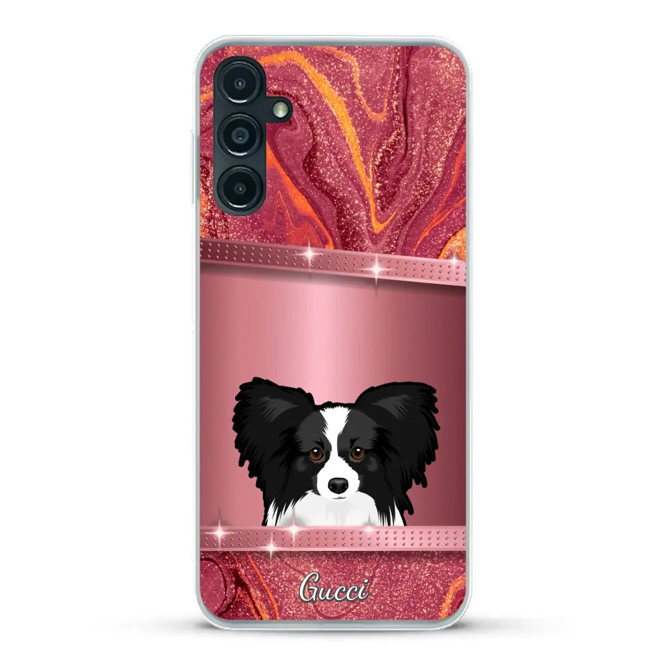 Peeking Pets Glitter Look - Personalised Phone Case