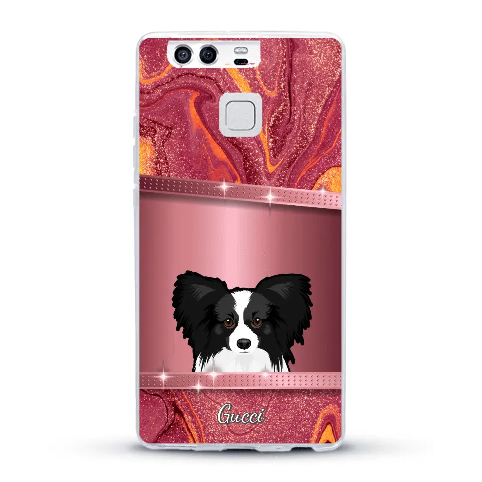 Peeking Pets Glitter Look - Personalised Phone Case