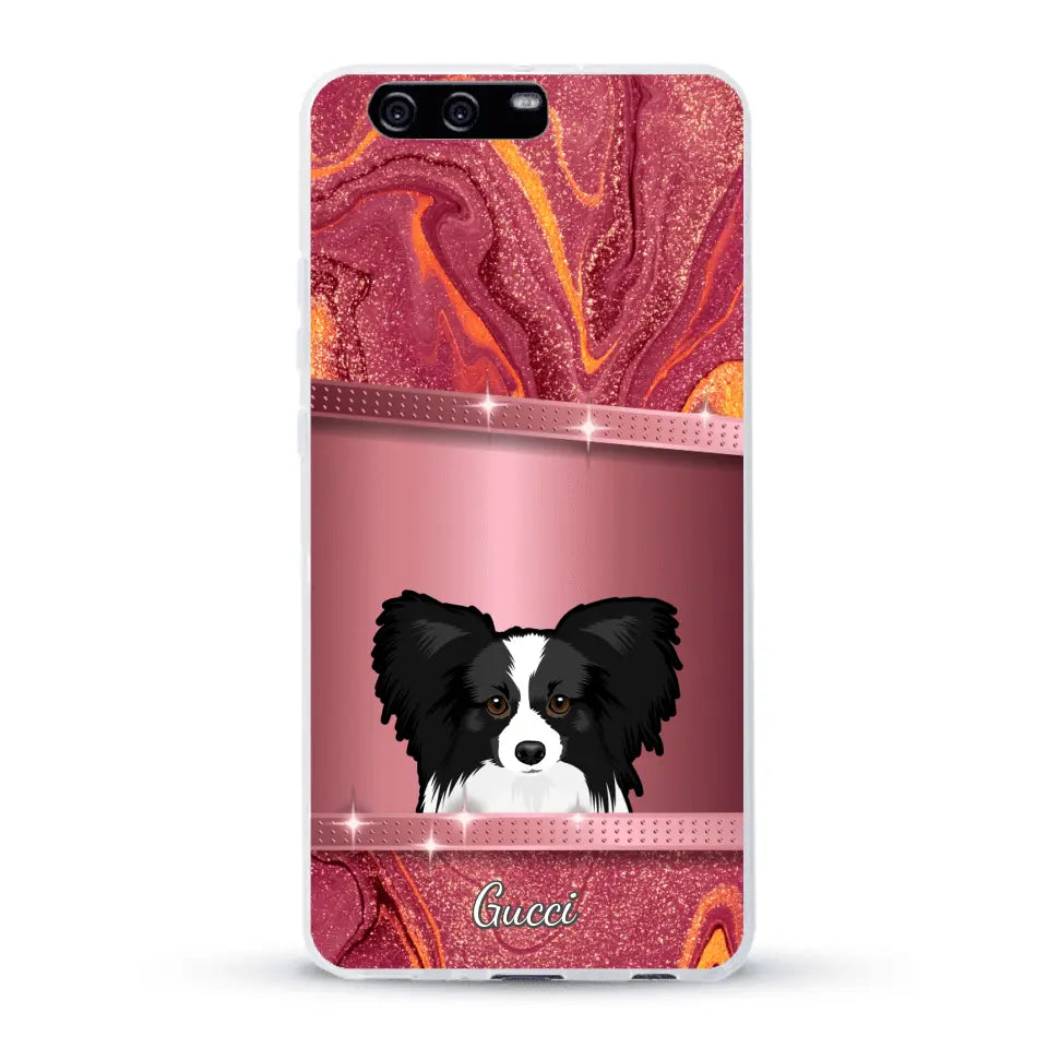 Peeking Pets Glitter Look - Personalised Phone Case