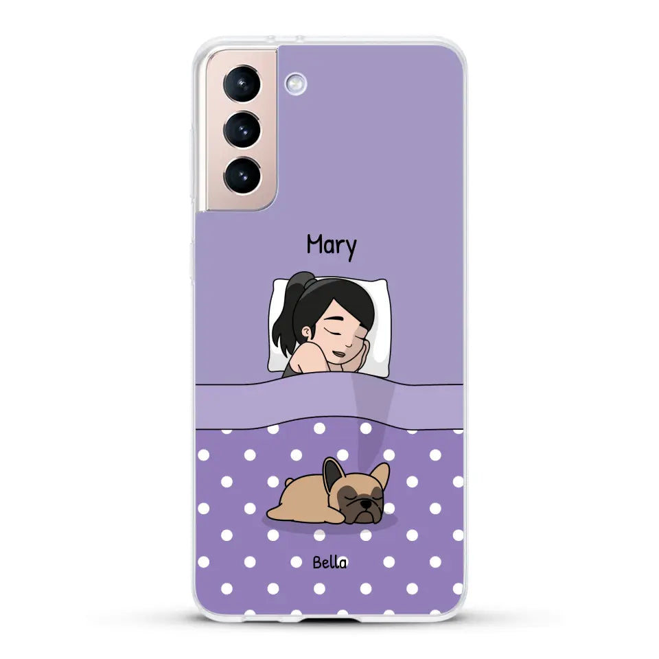 Cuddle time with pets Single - Personalised Phone Case