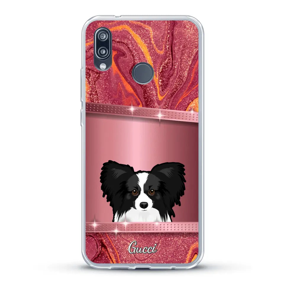 Peeking Pets Glitter Look - Personalised phone case