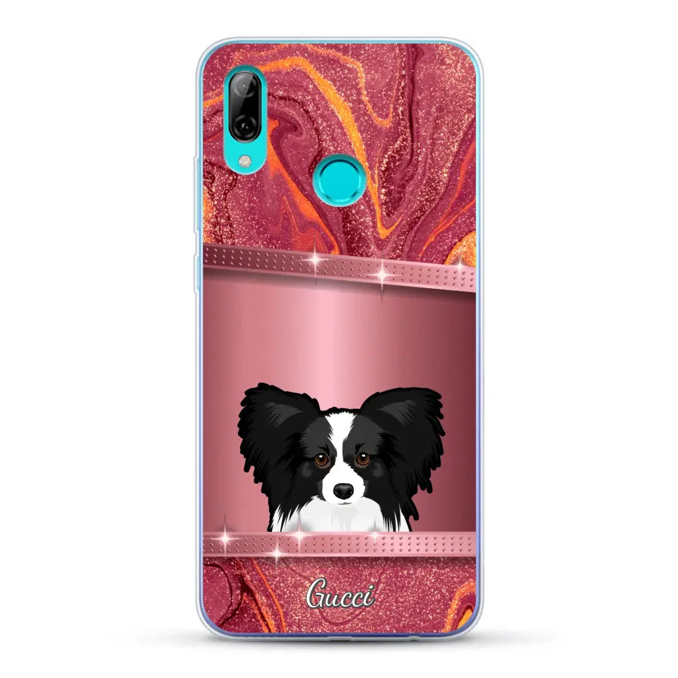 Peeking Pets Glitter Look - Personalised Phone Case