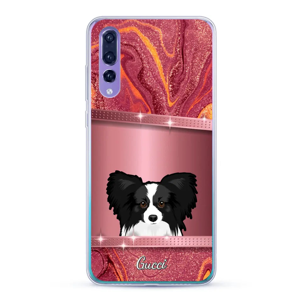 Peeking Pets Glitter Look - Personalised Phone Case