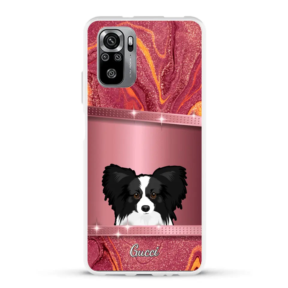 Peeking Pets Glitter Look - Personalised Phone Case