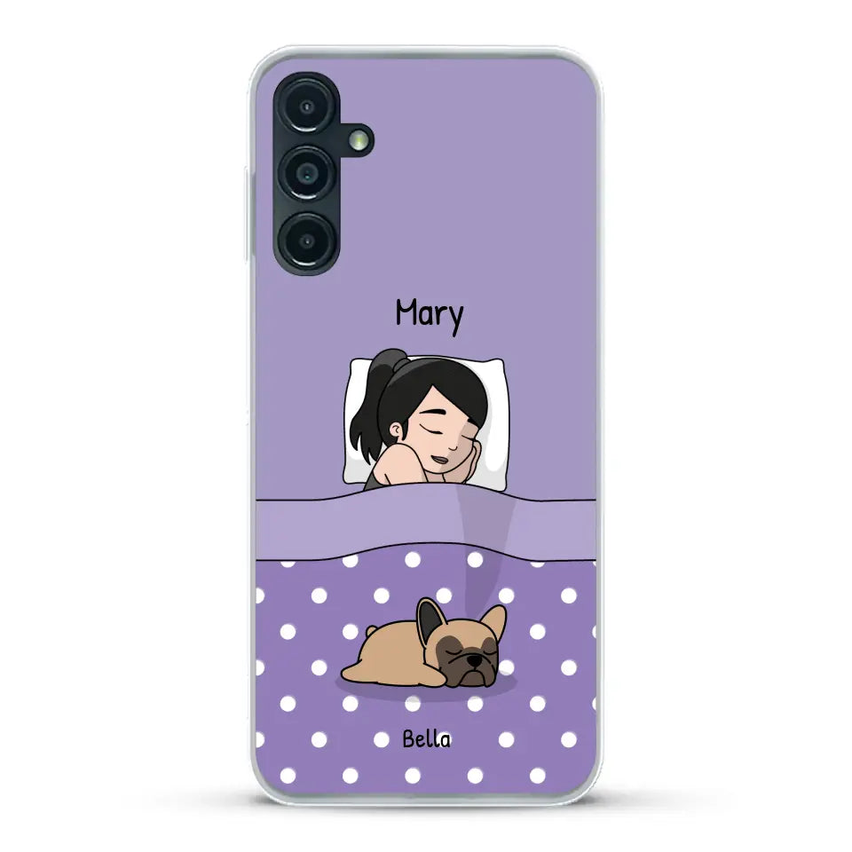 Cuddle time with pets Single - Personalised Phone Case