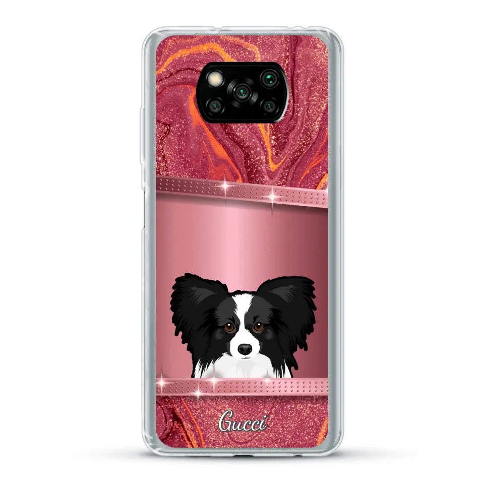 Peeking Pets Glitter Look - Personalised Phone Case