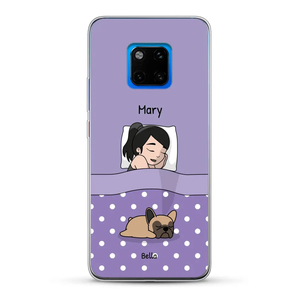 Cuddle time with pets Single - Personalised Phone Case