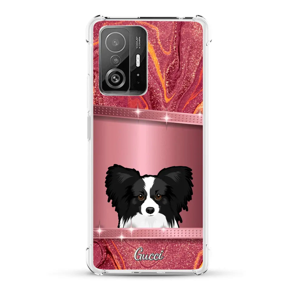 Peeking Pets Glitter Look - Personalised Phone Case