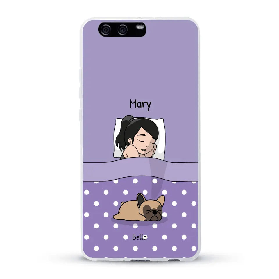 Cuddle time with pets Single - Personalised Phone Case