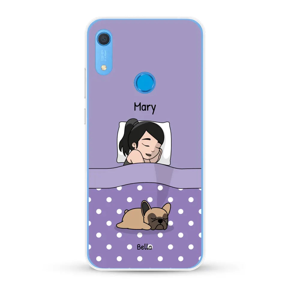 Cuddle time with pets Single - Personalised Phone Case