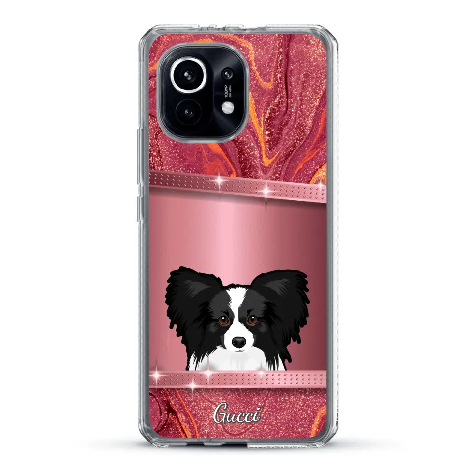 Peeking Pets Glitter Look - Personalised Phone Case