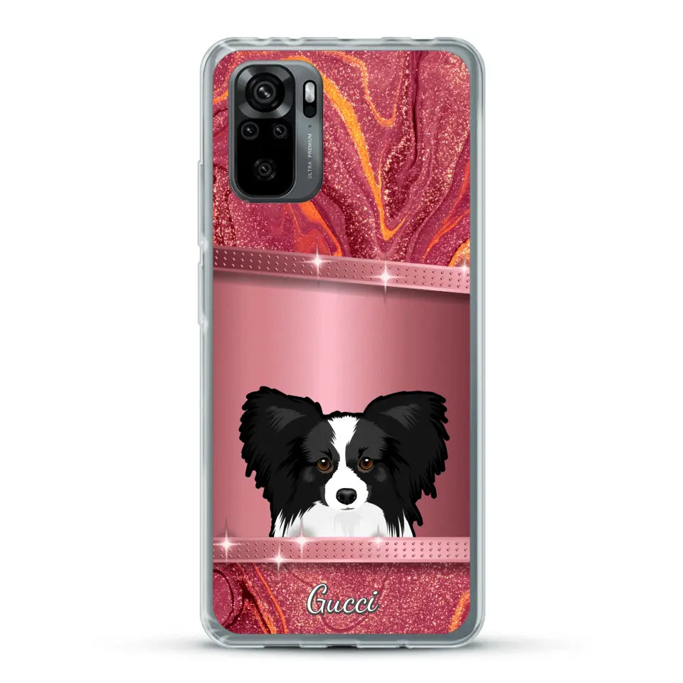 Peeking Pets Glitter Look - Personalised Phone Case