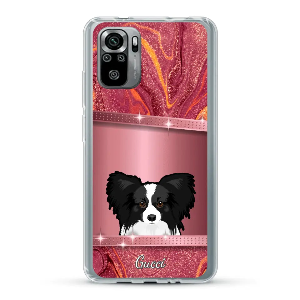 Peeking Pets Glitter Look - Personalised Phone Case