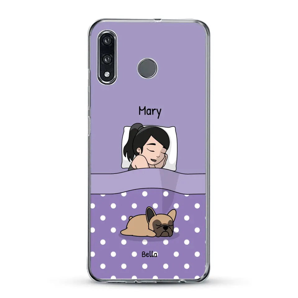 Cuddle time with pets Single - Personalised Phone Case