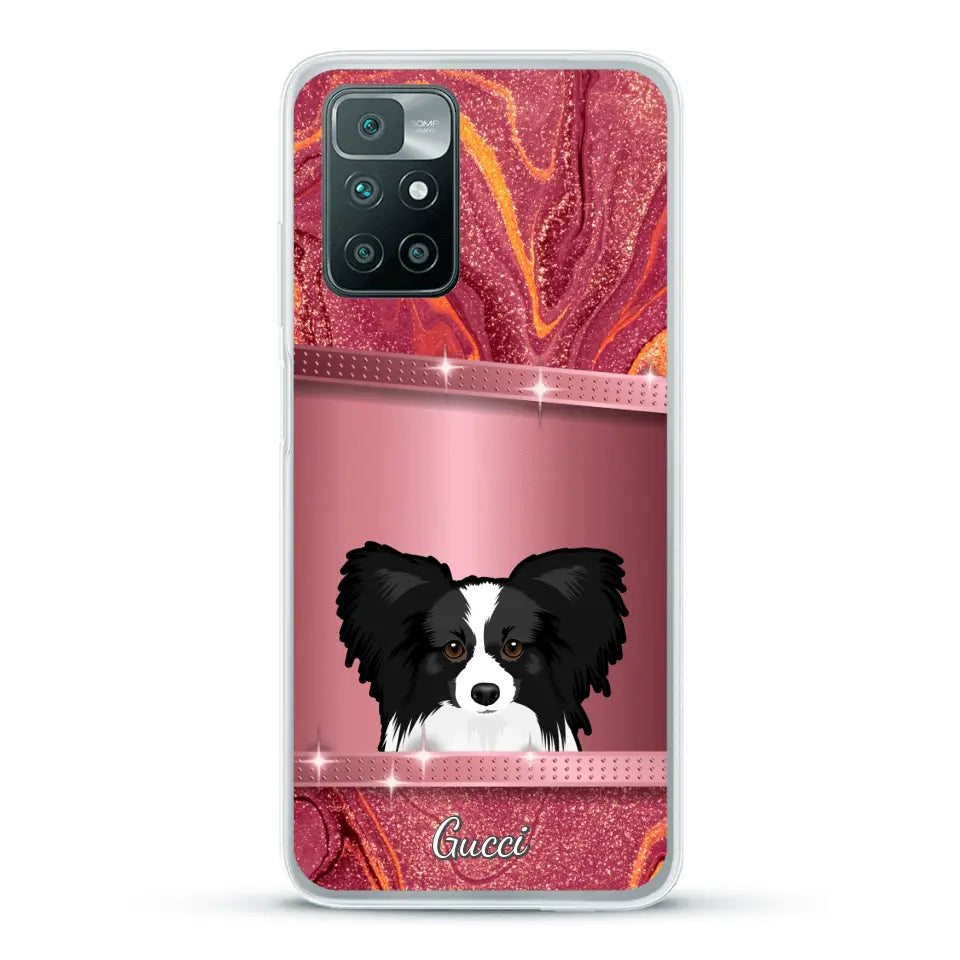 Peeking Pets Glitter Look - Personalised Phone Case