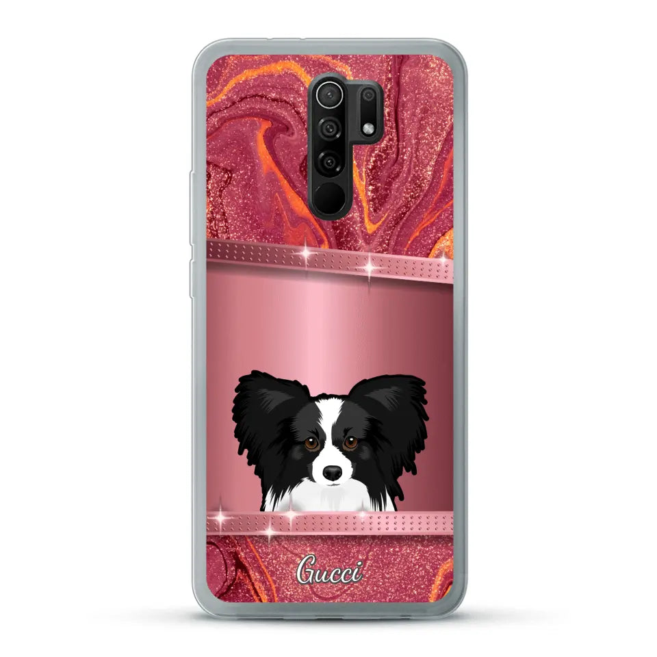 Peeking Pets Glitter Look - Personalised Phone Case