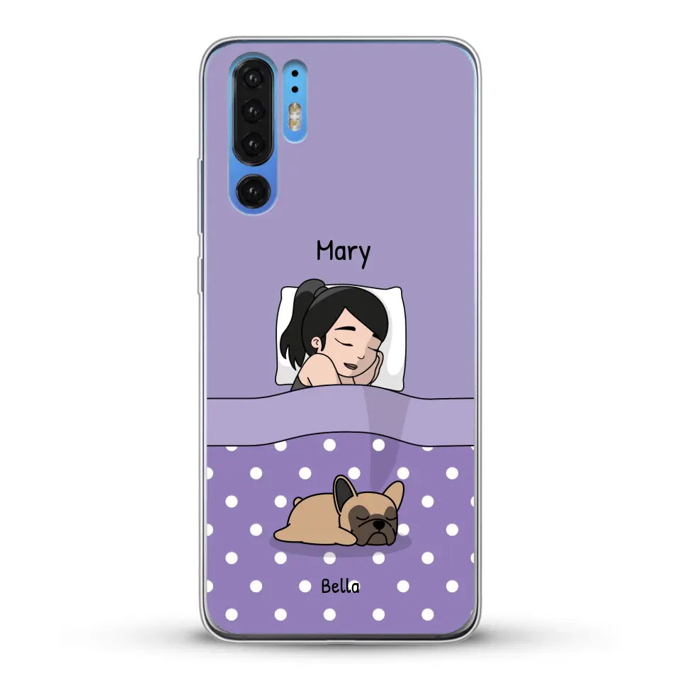 Cuddle time with pets Single - Personalised Phone Case