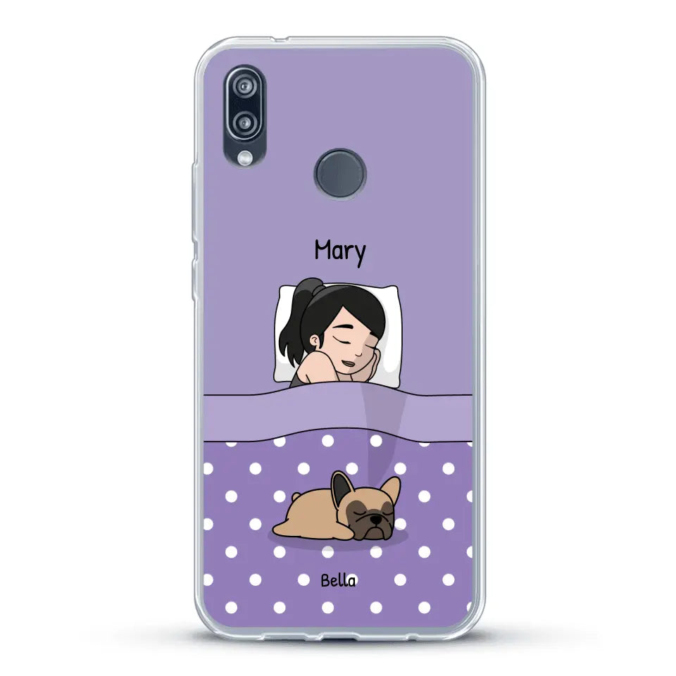 Cuddle time with pets Single - Personalised Phone Case