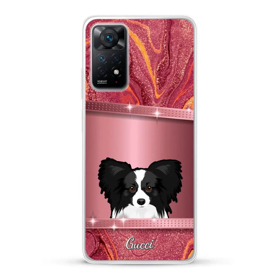 Peeking Pets Glitter Look - Personalised Phone Case