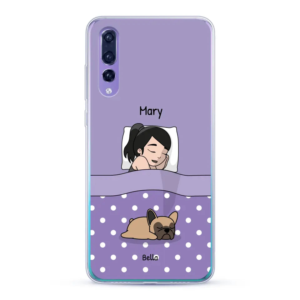 Cuddle time with pets Single - Personalised Phone Case